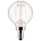 Satco 3w G16.5 Globe Filament LED 2700K Candelabra Base Dimmable - 25w equiv